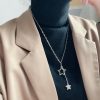 O1CN01NGXPCN25wjE5p5X15_3529117591-0-cib.jpg Stainless Steel Star Letter Necklace 650480219302