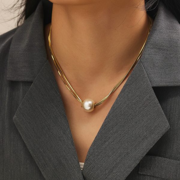 O1CN01NLhXZn25wjUUUXZL6_3529117591-0-cib.jpg Stainless Steel Pearl Necklace 794374624236