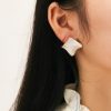 Stainless Steel Enamel Square Earrings 803858620514