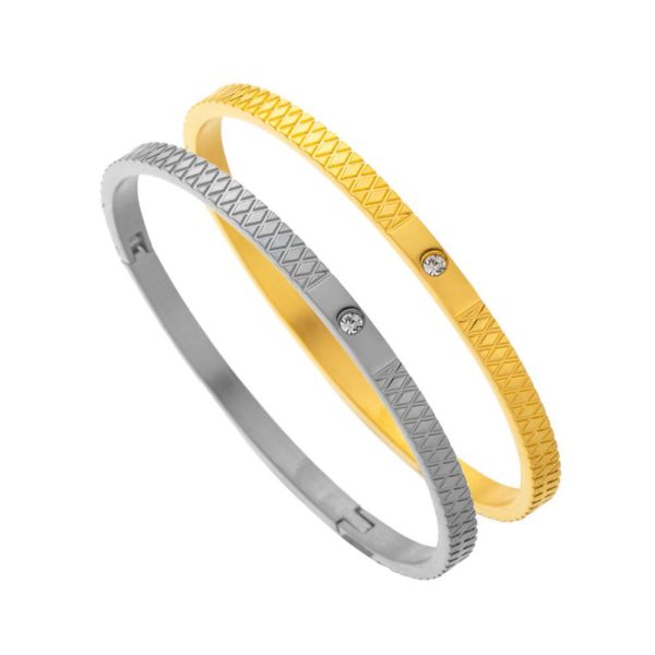 O1CN01NwSxs325wjXzjCNSq_3529117591-0-cib.jpg Stainless Steel Zirconia Bangle 855757011705