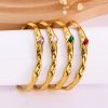 O1CN01O54zPo25wjd4BH7Sp_3529117591-0-cib.jpg Stainless Steel Irregular Open Bangle 982715224614