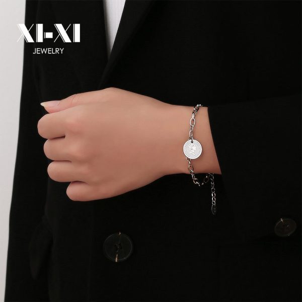 O1CN01OKh3YK25wjbk6CuDb_3529117591-0-cib.jpg Stainless Steel Coin Portrait Bracelet 656899028708