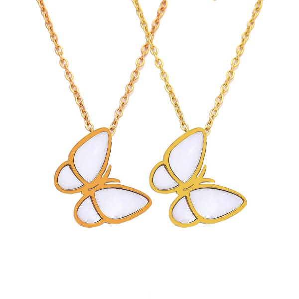 O1CN01OVgHtU25wjVtO1m1R_3529117591-0-cib.jpg Stainless Steel Mother of Pearl Butterfly Necklace 822924682152