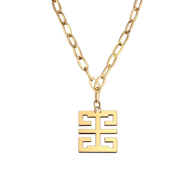 O1CN01OmC98w25wjZnv914e_3529117591-0-cib.jpg Stainless Steel Irregular Pendant Necklace 900574336327