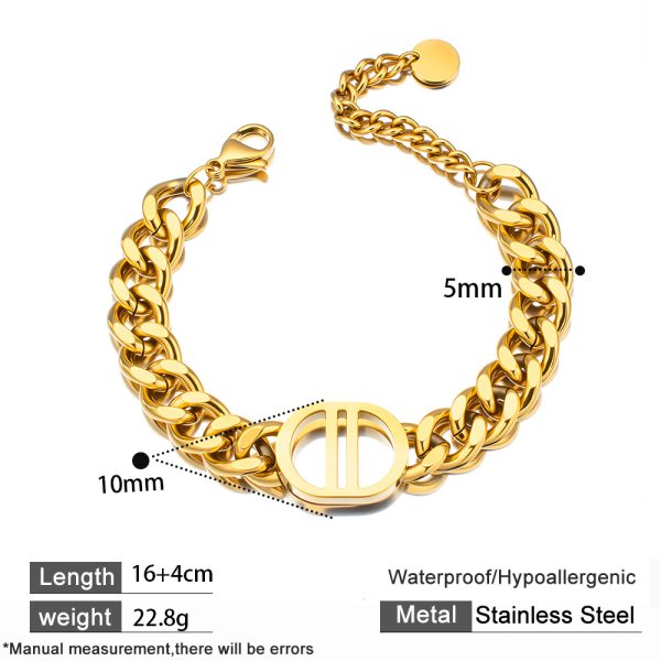 O1CN01OrcdSz25wje7DVodG_3529117591-0-cib.jpg Stainless Steel Letter Chain Bracelet 1003356060894