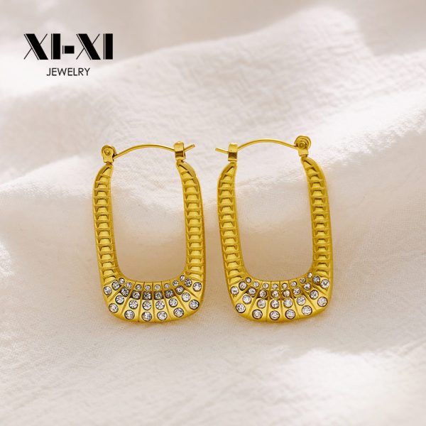 O1CN01OvFm6b25wjbrWlqxz_3529117591-0-cib.jpg Stainless Steel Rhinestone U Earrings 770425836080