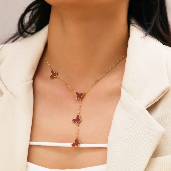 O1CN01PA8IHT25wjV90vvVp_3529117591-0-cib.jpg Stainless Steel Mother of Pearl Butterfly Necklace 809206192576
