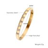 O1CN01PTSzMX25wjQ7DW0mr_3529117591-0-cib.jpg Stainless Steel Zirconia Bangle 742191047941
