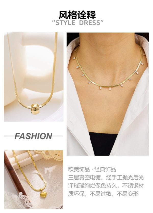 O1CN01PjGfsm1Bs2uLkVwUM_0-0-cib.jpg Stainless Steel Zirconia Double Layer Necklace 754852880311
