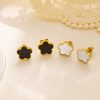 O1CN01PpC7pA25wjRbDj1PX_3529117591-0-cib.jpg Stainless Steel Clover Shell Earrings 756940769071