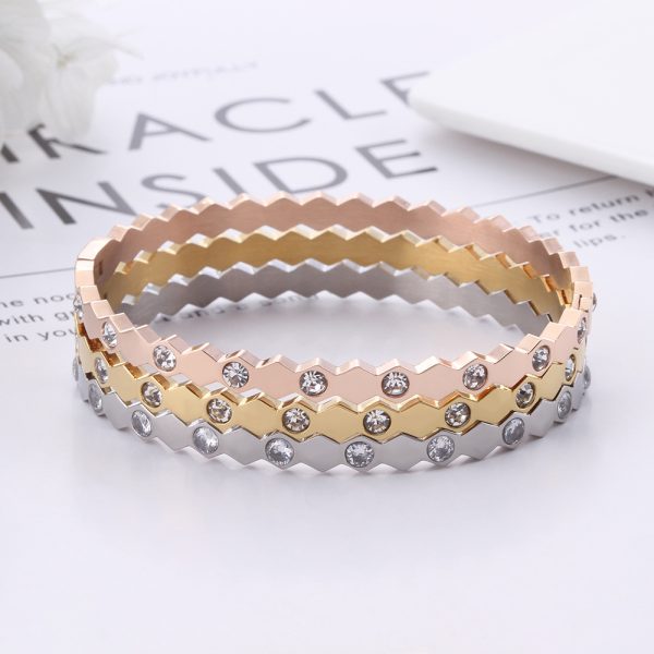 O1CN01PrWRgC25wjg1crsqz_3529117591-0-cib.jpg Stainless Steel Honeycomb Bangle 652655863104