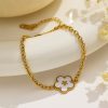 Stainless Steel Shell Flower Bracelet 875286784268