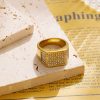 O1CN01QB4N9K25wjOJN9tfR_3529117591-0-cib.jpg Stainless Steel Pave Square Ring 727581327995