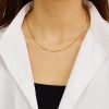 O1CN01QLGAmu25wjRVLQETs_3529117591-0-cib.jpg Stainless Steel Zirconia Double Layer Necklace 754852880311