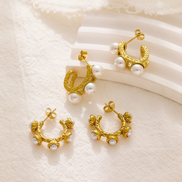O1CN01QLuYT225wjPJ0y94v_3529117591-0-cib.jpg Stainless Steel Pearl Chain Earrings 735318253583