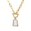 O1CN01QVFjvD25wjVXFFz3H_3529117591-0-cib.jpg Stainless Steel Mother of Pearl Square Pendant Necklace 816497226089