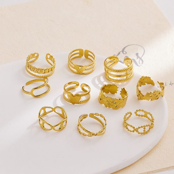 O1CN01QVGBAk25wjO0HZP6M_3529117591-0-cib.jpg Stainless Steel Multi Chain Ring 724528640886
