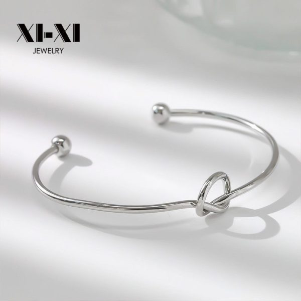 O1CN01QbePtc25wjbit3B7a_3529117591-0-cib.jpg Stainless Steel Knot Open Bangle 948808921290