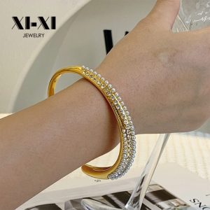 Stainless Steel Zirconia Bangle 851248089764