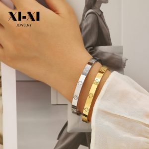 Stainless Steel Screw Bangle 799105861060