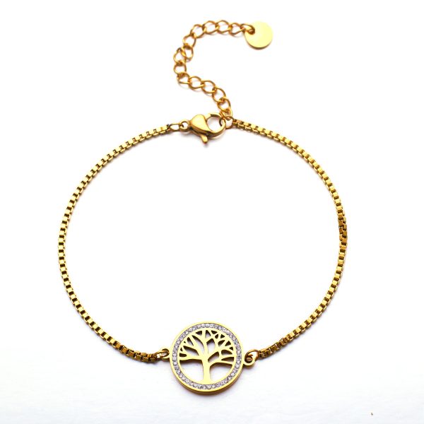O1CN01R1cLE125wjWOT9mL7_3529117591-0-cib.jpg Stainless Steel Tree of Life Bracelet 830246769337