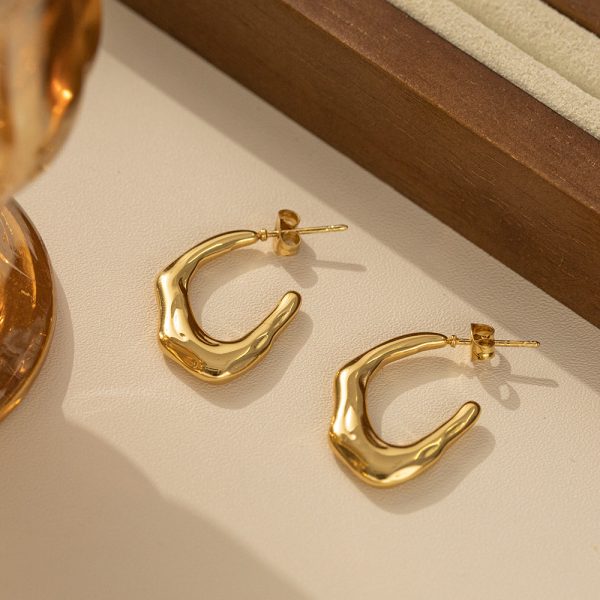 O1CN01RM6lWP25wjZYb0vaM_3529117591-0-cib.jpg Stainless Steel Slim Hoop Earrings 893119418944