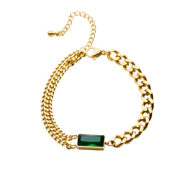 O1CN01RNvBOv25wjNwDX22u_3529117591-0-cib.jpg Stainless Steel Square Zirconia Bracelet 725462659186