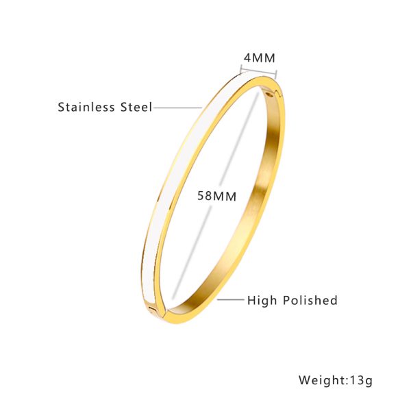 O1CN01RtlaIG25wjcjh6DyC_3529117591-0-cib.jpg Stainless Steel Enamel Bangle 973329898763
