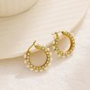 O1CN01RwSRPs25wjRbqT2FA_3529117591-0-cib.jpg Stainless Steel Pearl Hoop Earrings 756784087822