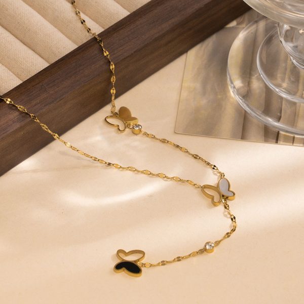 O1CN01S4yv5n25wjZY3japl_3529117591-0-cib.jpg Stainless Steel Mother of Pearl Butterfly Necklace 893616362720