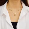 O1CN01SJyAs125wjRSTv4RW_3529117591-0-cib.jpg Stainless Steel Zirconia Double Layer Necklace 754852880311