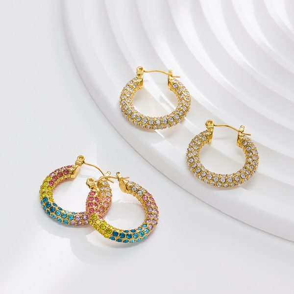 O1CN01SOpwqv25wjNwAOxSi_3529117591-0-cib.jpg Stainless Steel C Shaped Rhinestone Earrings 724510524953