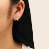 O1CN01SPp00f25wjV1xLtMP_3529117591-0-cib.jpg Stainless Steel Heart Star Earrings 805513496457