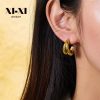 O1CN01SXQNKO25wjbkw37e7_3529117591-0-cib.jpg Stainless Steel Twist Hoop Earrings 724415240593