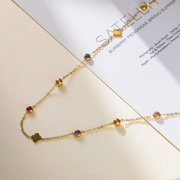 O1CN01SgyvEB25wjbnkgYbg_3529117591-0-cib.jpg Stainless Steel Four Leaf Clover Necklace 951714578882