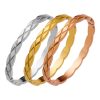 Stainless Steel Rhombus Bangle 682613279583