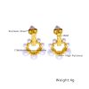 O1CN01TABWUI25wjRYLBhHS_3529117591-0-cib.jpg Stainless Steel Pearl Hoop Earrings 756784087822
