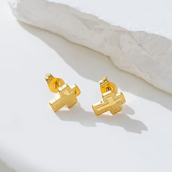 O1CN01TT9Ep725wjZY6sdG2_3529117591-0-cib.jpg Stainless Steel Cross Stud Earrings 893670165709