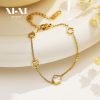 O1CN01TTqNWH25wjbuiheQc_3529117591-0-cib.jpg Stainless Steel Clover Chain Bracelet 874413639818