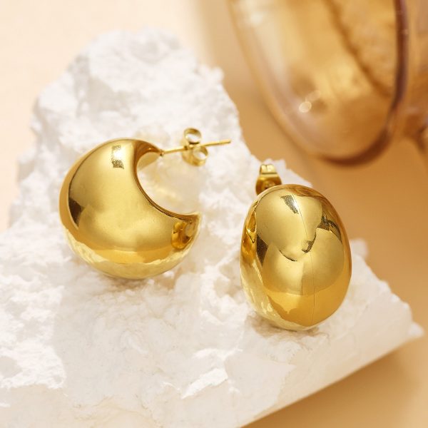 O1CN01ThKLMm25wjUYsaVjh_3529117591-0-cib.jpg Stainless Steel Teardrop Dome Earrings 797234732790