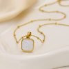 O1CN01TncJB725wjVP6ZaNN_3529117591-0-cib.jpg Stainless Steel Mother of Pearl Square Necklace 813581706592