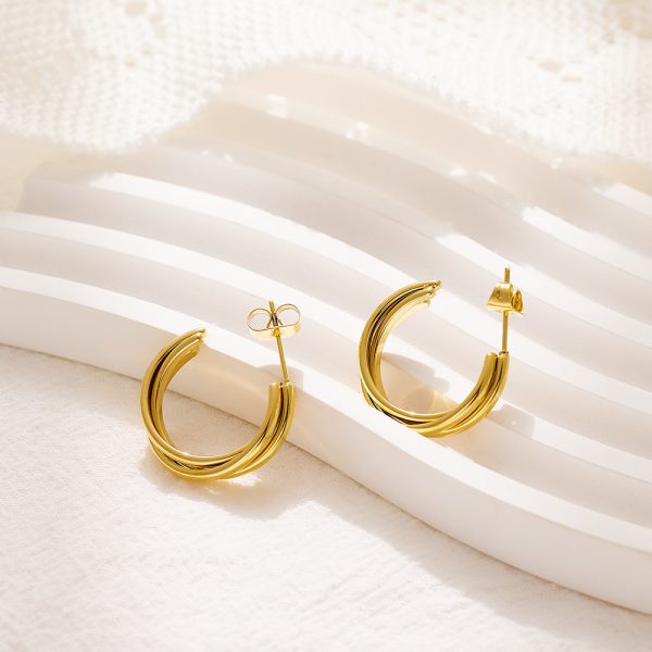 O1CN01TpYZts25wjS8Kn7CL_3529117591-0-cib.jpg Stainless Steel Triple Layer Earrings 761898625006