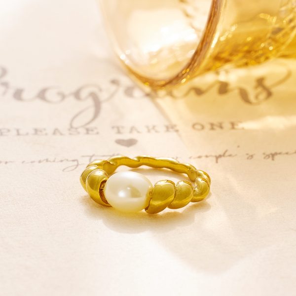 O1CN01Tpk9e325wjOCfbqlA_3529117591-0-cib.jpg Stainless Steel Twist Pearl Ring 726594864544