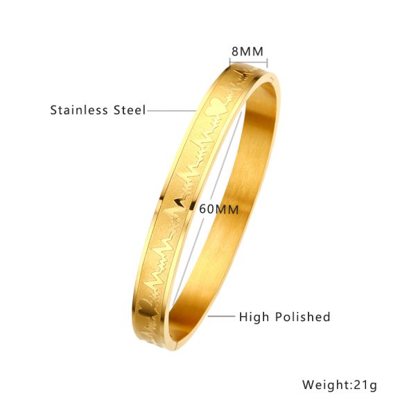 O1CN01TqkWj725wjbmP3jhy_3529117591-0-cib.jpg Stainless Steel Heartbeat Bangle 919266166100