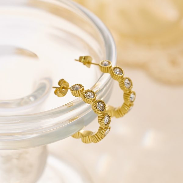 O1CN01UGdr6N25wjSOZvji8_3529117591-0-cib.jpg Stainless Steel Curved Zirconia Earrings 764653590602