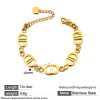 O1CN01UKuETY25wje8COEHG_3529117591-0-cib.jpg Stainless Steel Letter Snaffle Bracelet 1002114410049