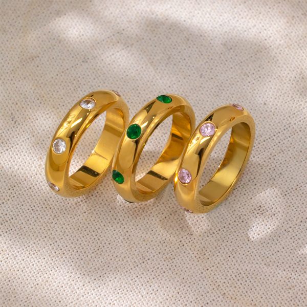 O1CN01UZJepD25wjg60I4iq_3529117591-0-cib.jpg Stainless Steel Dot Rhinestone Ring 1053268030794