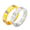 Stainless Steel Ribbed Zirconia Ring 1053003008258