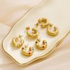 O1CN01UydLjV25wjNyL7R3C_3529117591-0-cib.jpg Stainless Steel C Shaped Zirconia Earrings 724648449624