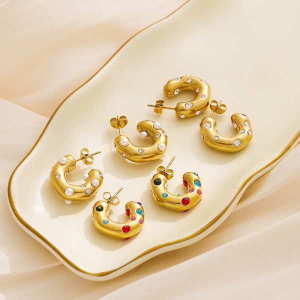 O1CN01UydLjV25wjNyL7R3C_3529117591-0-cib.jpg Stainless Steel C Shaped Zirconia Earrings 724648449624